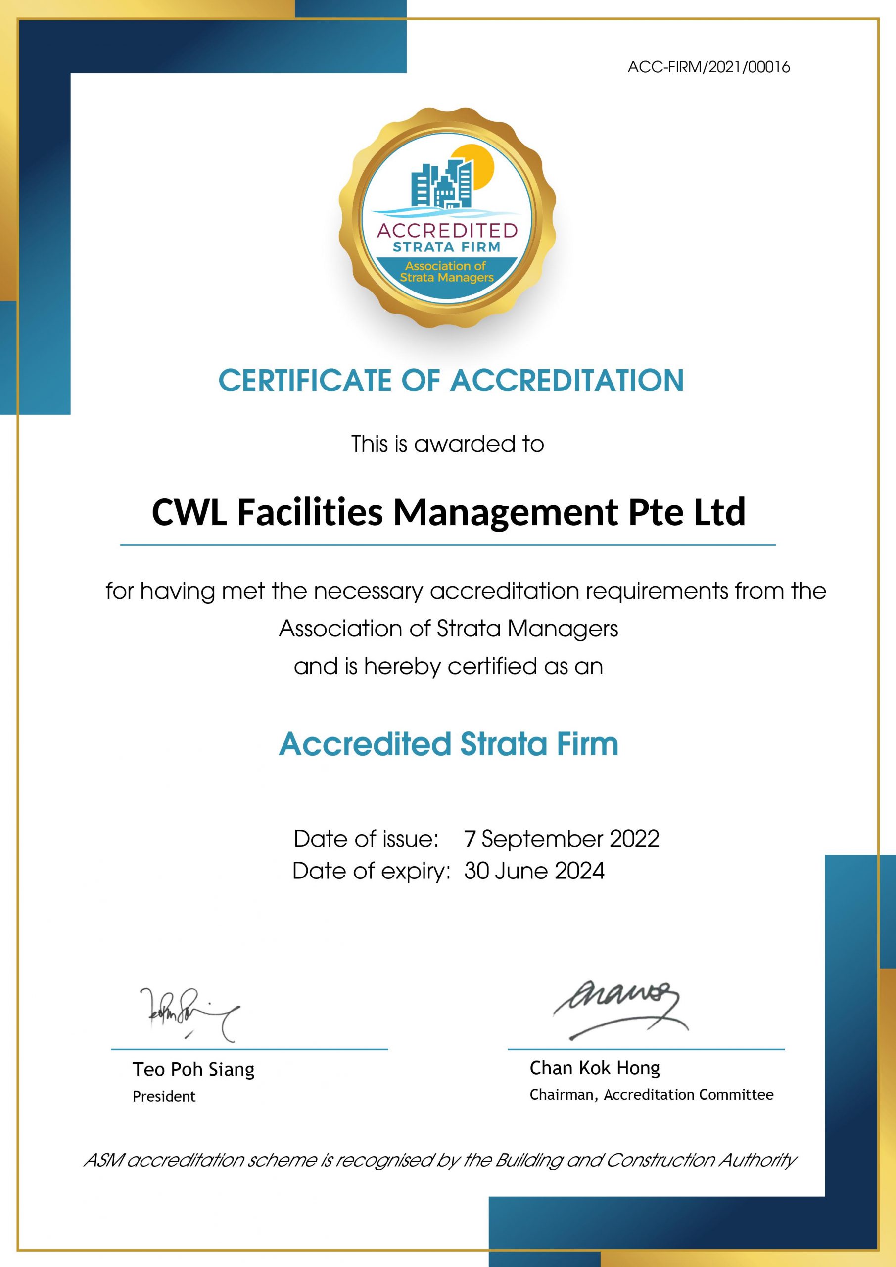 Accredited Strata Firm